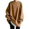 [Nune] Big Silhouette Sweatshirt Ladies Pullover Relaxing Casual Body Shape Cover Tops Spring Autumn All Year Round Big Size Larger Large Size