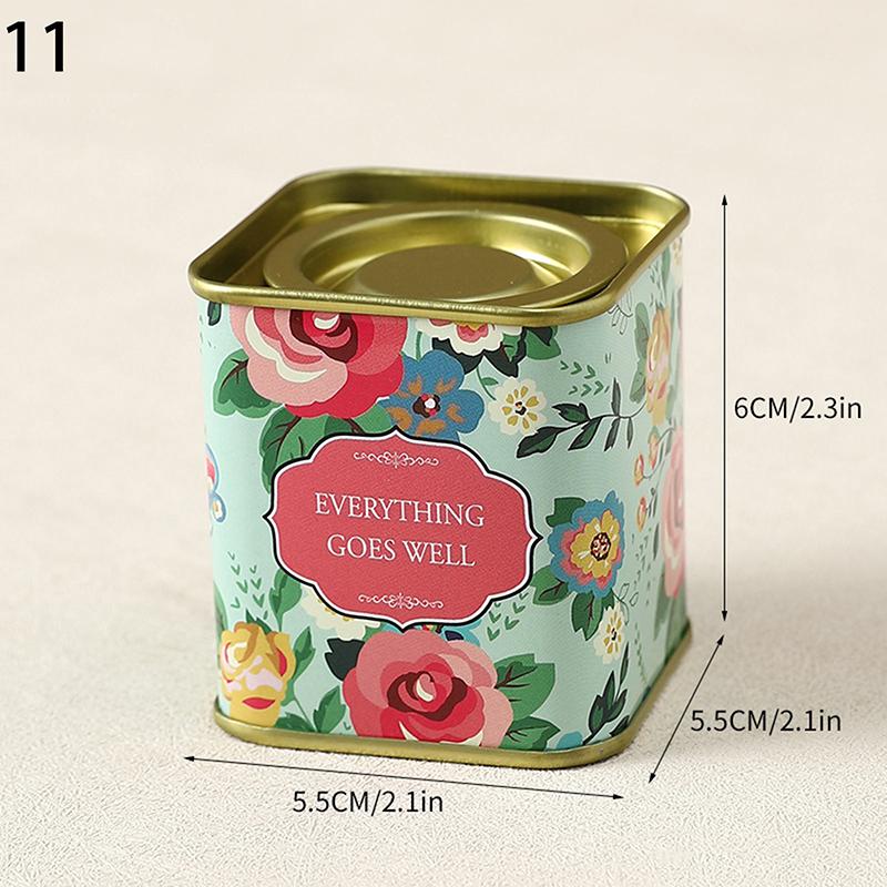 Контейнеры для чайных емкостей, банки для свечей, кофейные конфеты, закуски, маленькие жестяные мини-контейнеры для хранения, герметичные банки, упаковка для чайной посуды