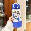 Детская термобутылка с капибарой, с трубочкой и веревкой для переноски, для школы и путешествий