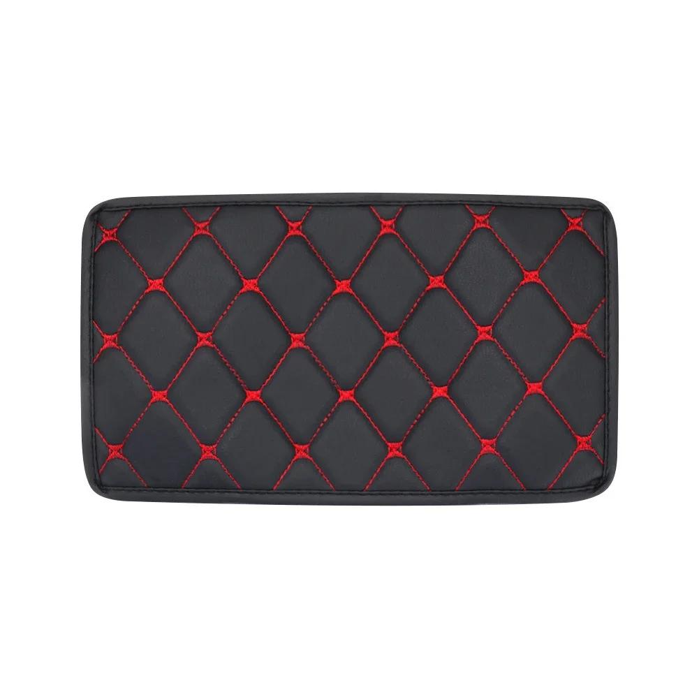 Защитная накладка на центральную консоль автомобиля, универсальная накладка на подлокотник, нескользящая мягкая волокнистая кожа, украшение для автомобиля, стильный подлокотник