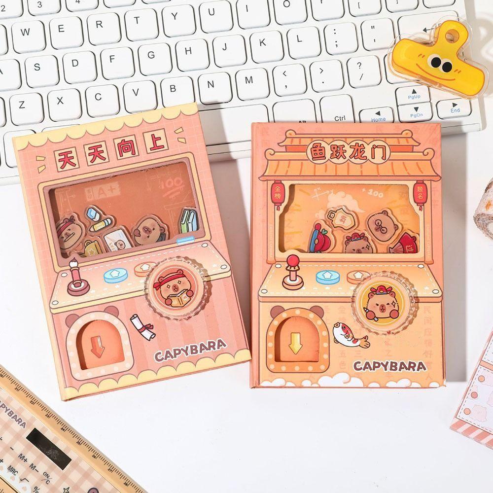 Gashapon Mahines Small Notepad Shaking Square Writing Pad Portable Capybara Notebook  Student
