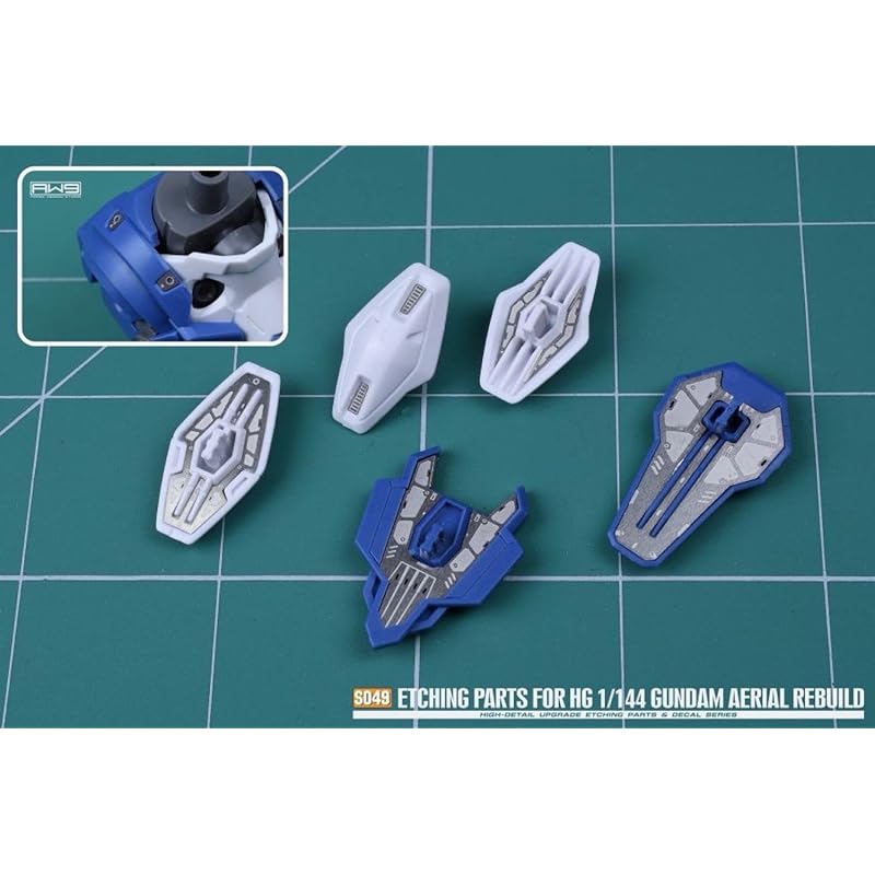 HG 1/144 Гандам Антенна (отремонтированный тип) для модификации Детали вверх Высококачественные металлические детали Поставляется с наклейкой для переноса воды [продукт]