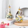 Керамическая масленка ручной росписи Кухонное хранение Нордический дозатор для уксуса и масла Кухонная утварь для домашнего использования Банка для кухонных приправ