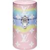 Lv Escale Серебряная латунная пряжка Монограммный холст Дорожная сумка для хранения Унисекс Дорожные сумки Розовый Мультиколор LS0383