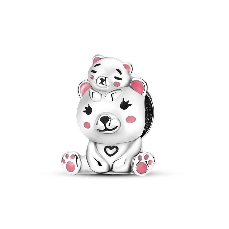 Copper Animals Series Charms Dog Cat Bear Pets Beads Fit Original Bracelet Necklace Diy Woman Pendants Fine Jewelry