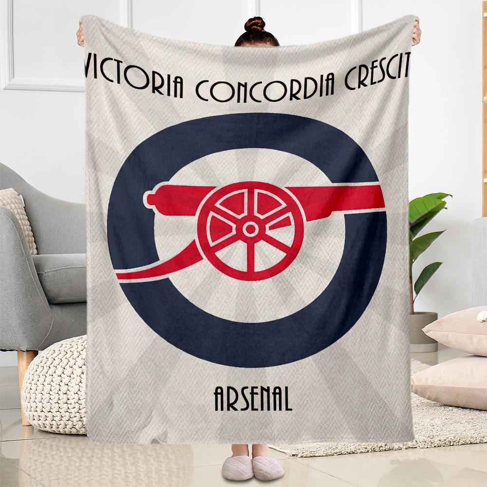 Arsenal Blanket Warmthful Decor Suitable for Sofa Couch Office for All Occasions Modern Unique Gift for Family and Friends Camping