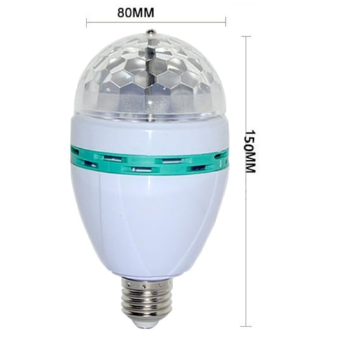 Portable Mirror Ball Stage Light, Auto-Rotating LED Disco Ball Light, Multicolor Stage Lighting, 3W RGB, 3 Color Changes, Stage Effect, Disco, Party,