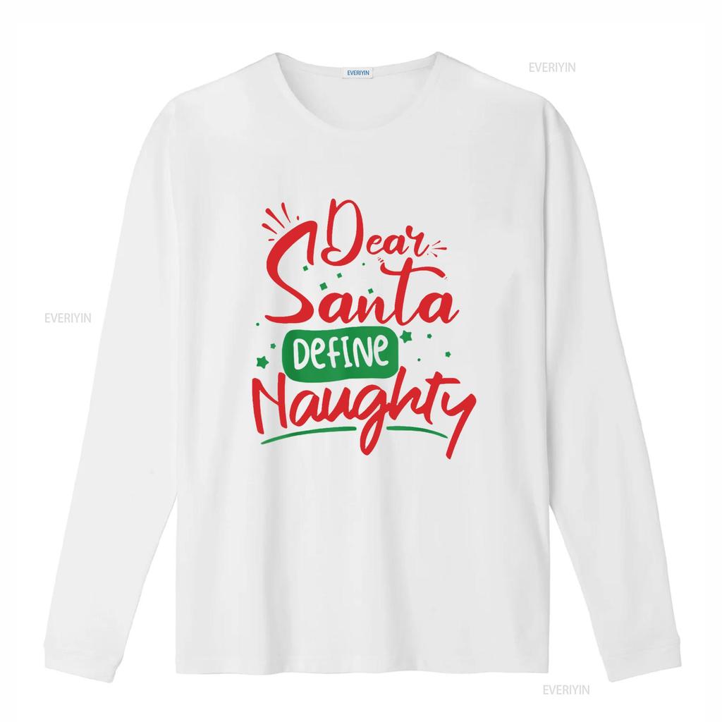 Womens Dear Santa Define Naughty T Shirt Funny Christmas Matching Black Medium vintage Washed Soft Comfortable graphic