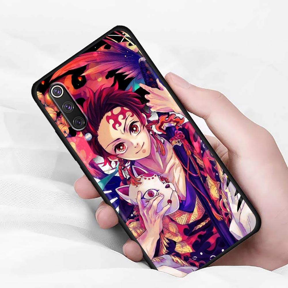 Мягкий чехол Anime Demon Slayer Kamado Tanjirou Nezuko для Xiaomi Mi 9 9se 8 10 T A2 Lite 10S 9T CC9 Note 10 Pro 9Lite Cover Fundas