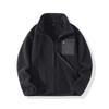 Men's Winter Autumn Thick Fleece Jacket Stand Collar Zipper Sherpa Lined Warm Casual Outerwear