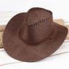 Men's Cowboy Hat Embossed Linen Sunshade Hat Sun Hat Beach Hat Riding Hat Women's