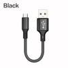 Быстрая зарядка Плетеный нейлоновый USB C на Micro USB Кабель для синхронизации данных 25 см Совместим со смартфонами планшетами Прочный и гибкий