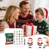 Календарь Адвента 2025, 24 дня Рождественский календарь обратного отсчета с 24 шт. украшений, Ежедневные сюрпризы для отдыха, 2D акриловые украшения Рождественский декор