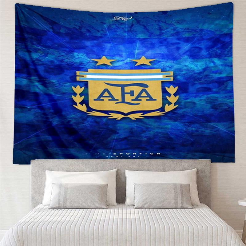 1PC Argentina Football club Printed Tapestry Room Decoration Wall Hanging for Living Room Bedroom, dormitory, Birthday and Christmas gifts