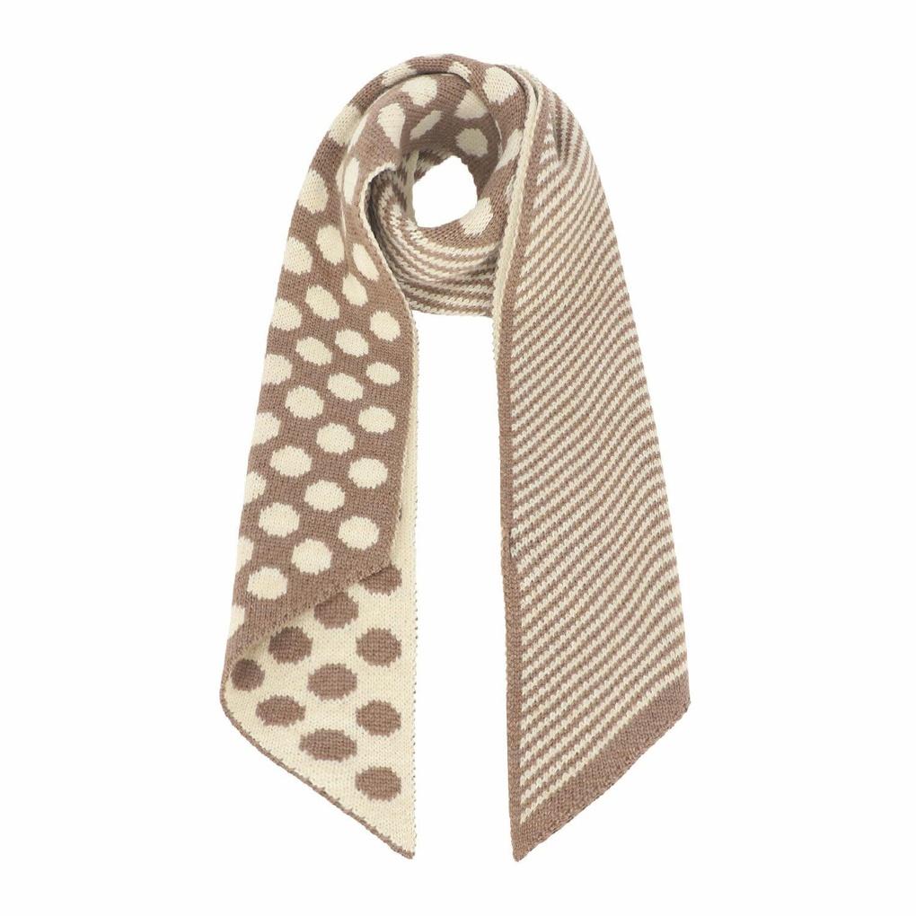 (2 colors) Dot pattern scarf LAAMNA13
