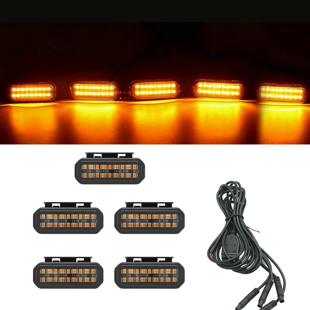 FOR TOYOTA HILUX LED Car Lights Front Grille LED Light Safety Warning Light Harness Car Accessories LED Signal Lamps