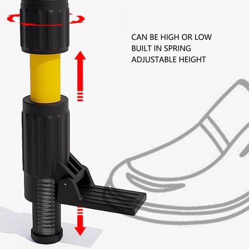 Telescopic Laser Leveling Pole with 4.2m Fine-Tunable Adjustment Rod, Laser Tripod for Liquid Leveling and Positioning, Spring Base, Laser Level Stand