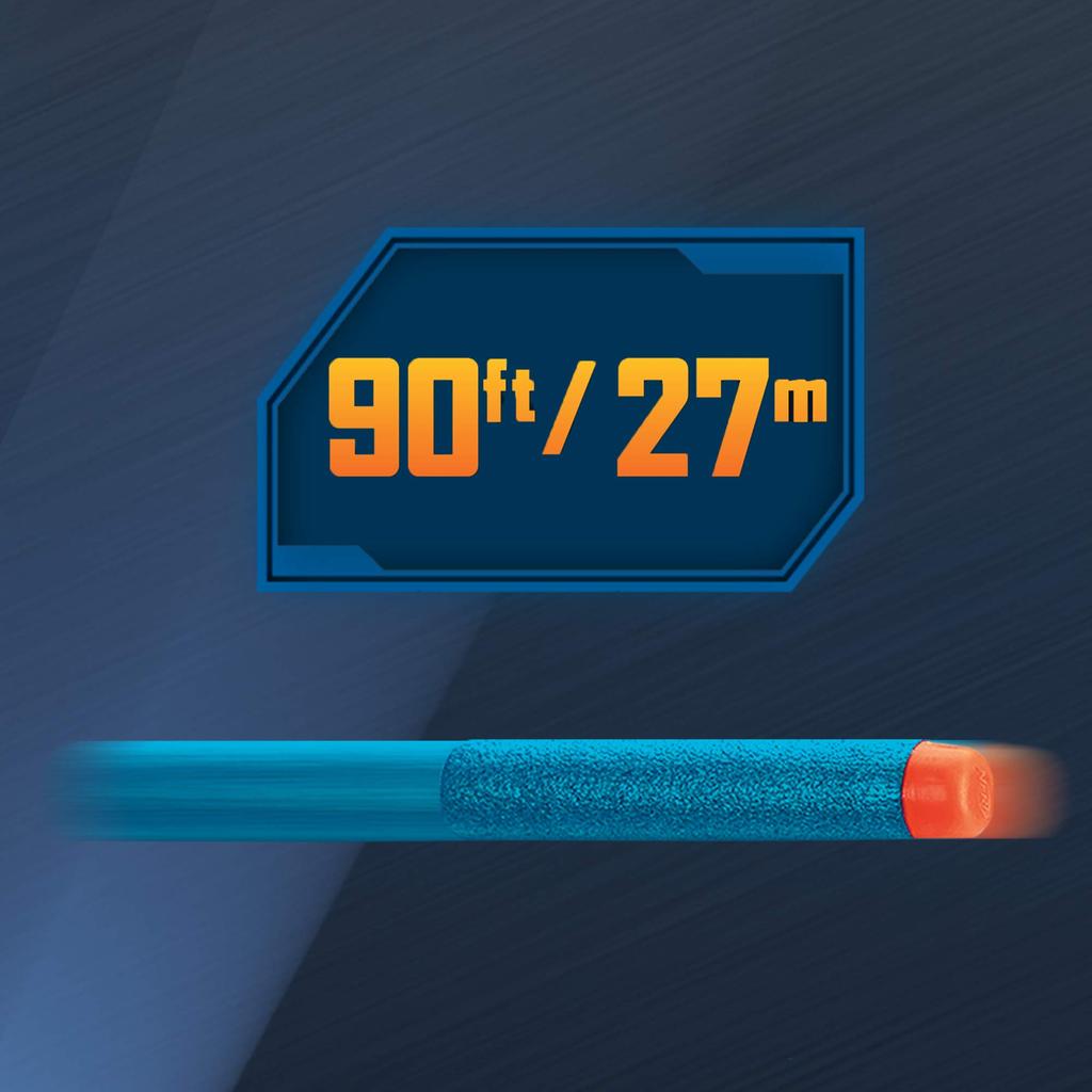 Электрический бластер Nerf Elite 2.0 Phoenix CS-6 с 12 официальными дротиками, обоймой для дротиков, съемным прицелом, тактической планкой и насадками на ствол/приклад (E9961).