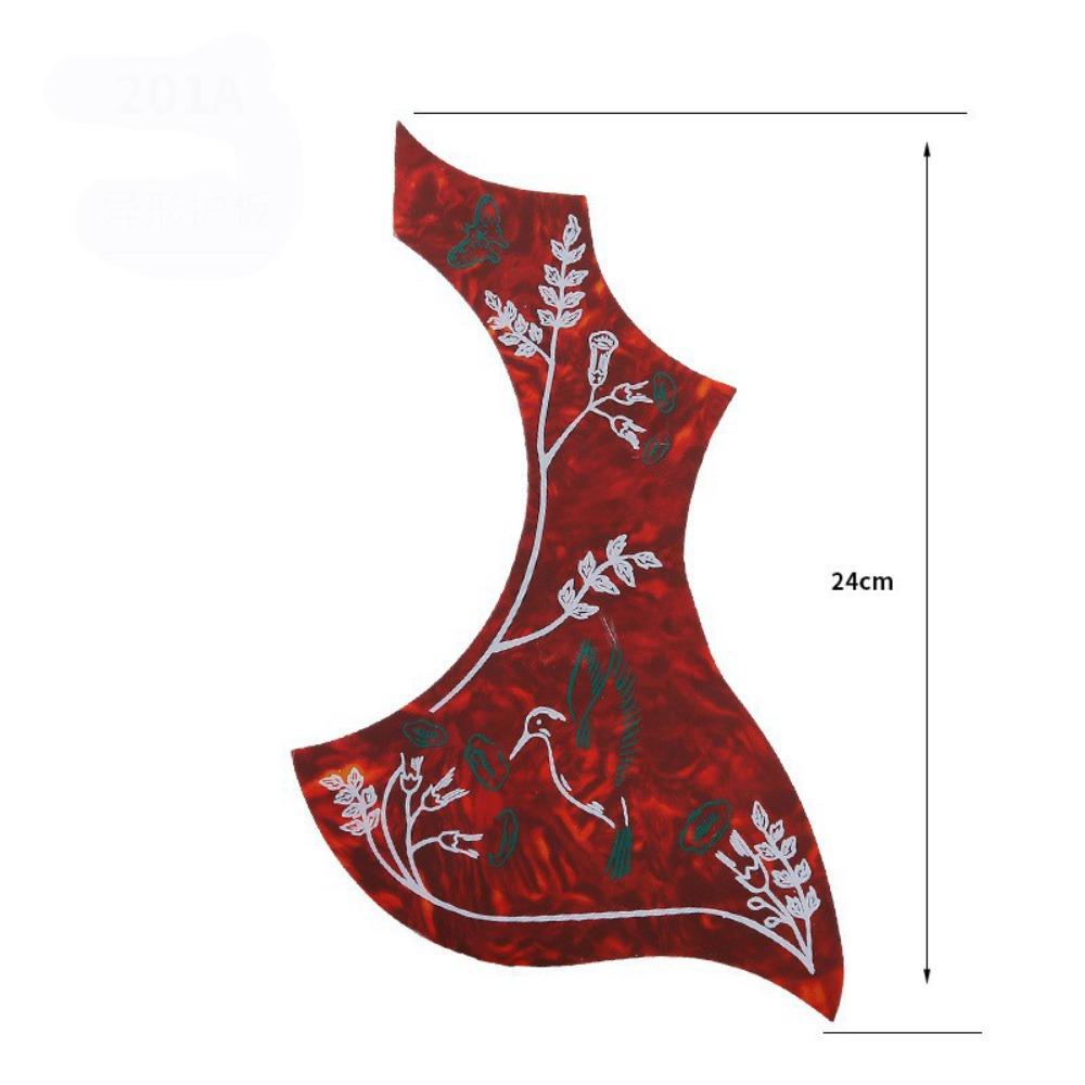 Bird Shape Folk Acoustic Guitar Pickguard ABS Scratch Plate New Pick Guard Sticker