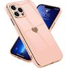 Protective Case - PROSHOP - for iPhone 13 Pro - Pink - Anti-Scratch - Luxury Gold Plated