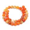 1 String Round Orange Stripe Crystal Agate Natural Stone Beads Loose Spacer Beads For Jewelry Making DIY Bracelet Necklace Ring