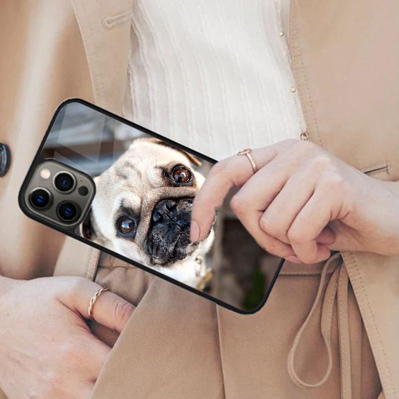 Cute Pug Puppy Beautiful Dog Magnetic Phone Case For APPLE iPhone 17 Air 16 14 13 12 Pro Max 15 Plus Wireless MagSafe Cover