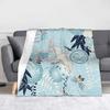Aang Glider Pattern Blanket Fleece Summer Air Conditioning Avatars Anime Airbenders Multi-function Throw Blankets for Bedding