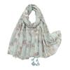Spring and Summer New Cotton and Linen Feel Hanging Beard Tassel Long Scarf Travel Photo Shawl Woman