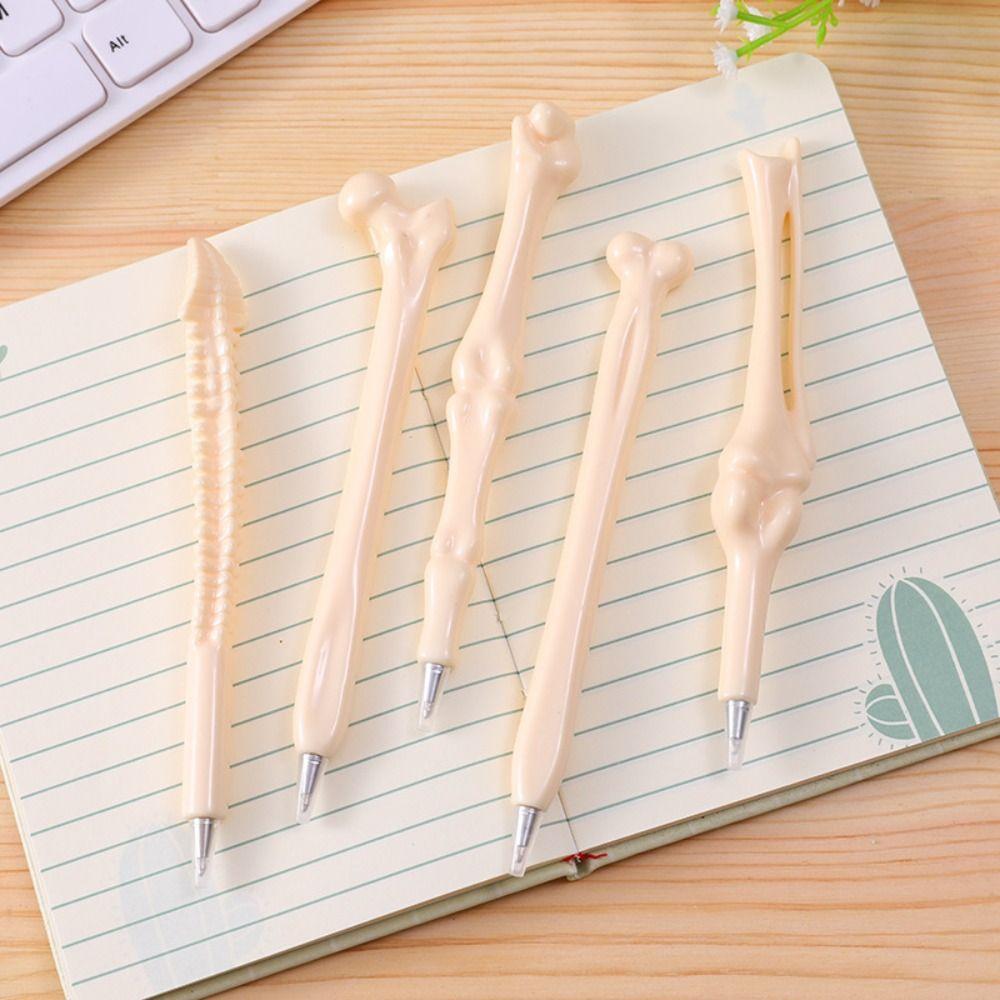 Quality Lifelike Bone Shape Writing Tools Students Ballpoint Pen Neutral pen Gel Pen Stationery