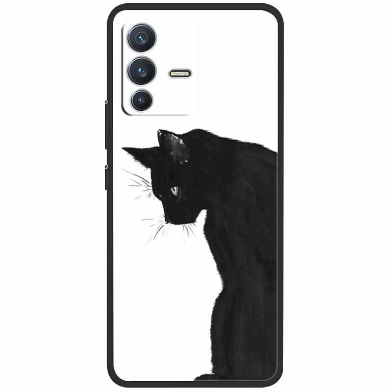Чехол для vivo V23 5G Чехол V23 Pro Силиконовый Мягкий Защитный Задний Чехол для vivo v 23 5G Чехол V2130 V2132 V23Pro ТПУ Бампер Сумка