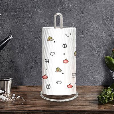Вертикальная стойка для салфеток, стойка для кухонных рулонных полотенец, одностержневое крепление без сверления для хранения полотенец, держатель для пакетов для сохранения свежести