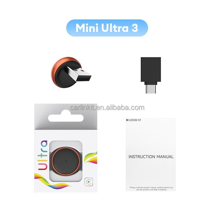 Oem Odm Обновление 2-в-1 CarPlay Dongle Android Auto Адаптер Проводной Car Play Дисплей к Беспроводному Carlinkit Умная AI Стриминговая Коробка