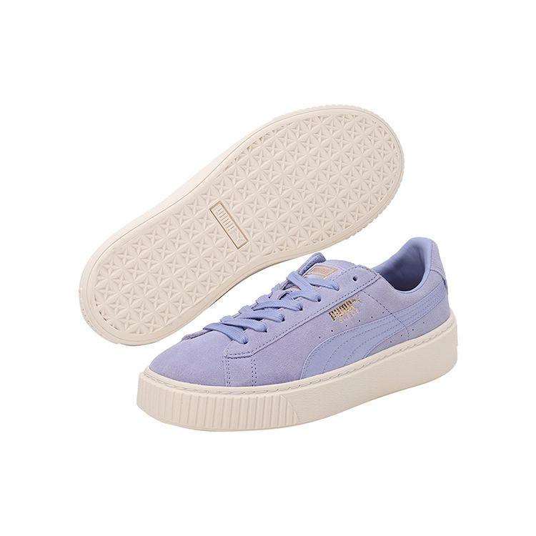 Puma Замшевая платформа Моно Сатин - Сладкая лаванда Мужские кроссовки Фиолетовый Шепот белого 365828-01