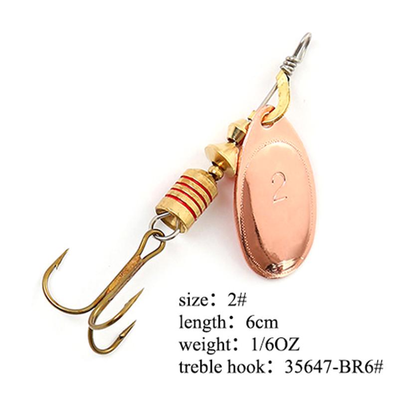 Рыболовная приманка FISH KING Spinner Bait, 1 шт., жесткая приманка для окуня, ложка с тройным крючком, снасти высокого качества