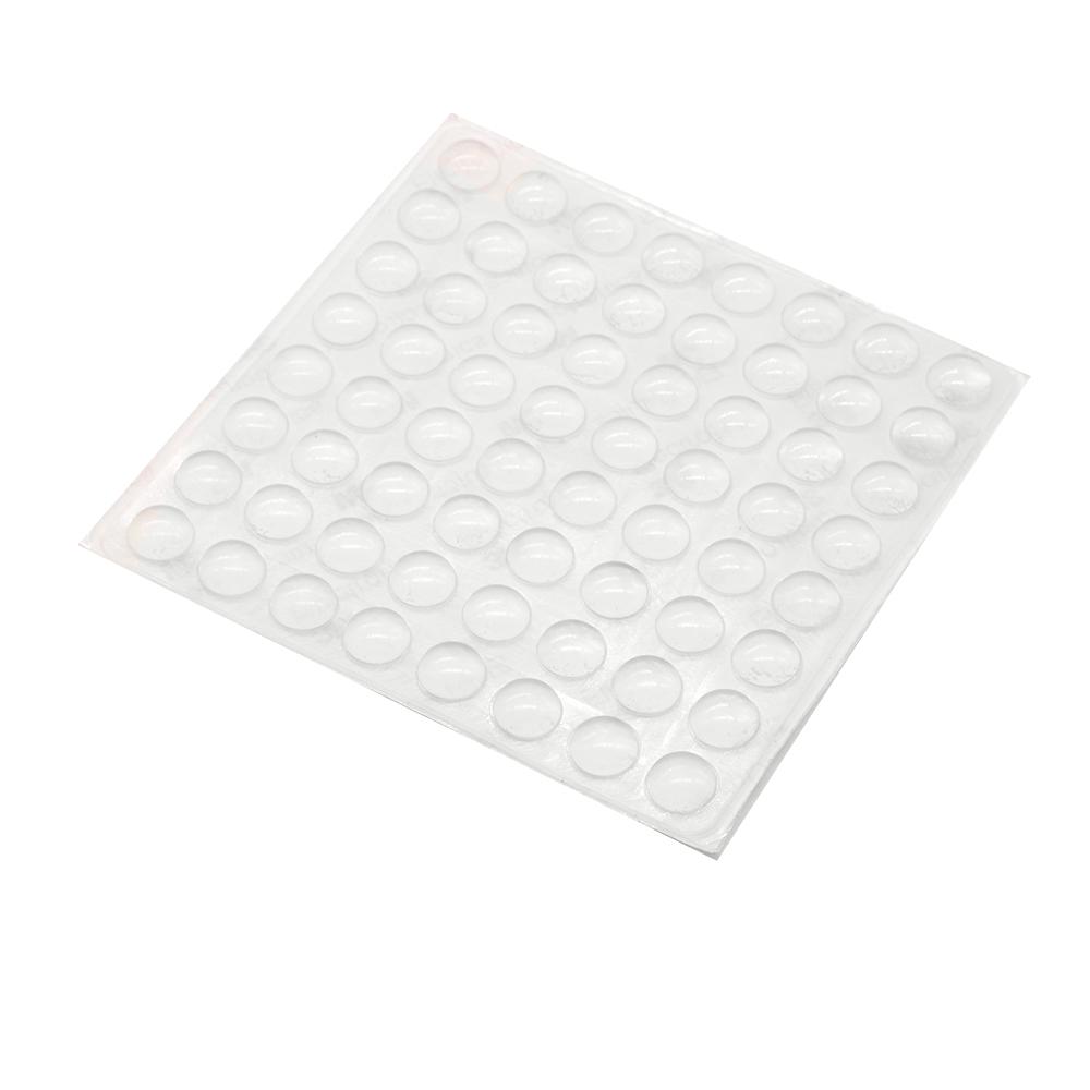 50 штук самоклеящихся силиконовых резиновых накладок-стопоров для защиты шкафа и двери