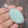 Aquamarine Gemstone Handmade 925 Sterling Silver Jewelry Pendant For Women