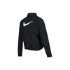 Куртка женская Dri-FIT Swoosh Run со светоотражающим логотипом и принтом, складная, с воротником-стойкой, черная DD4926-010