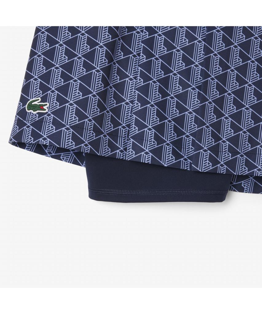Женская юбка для гольфа Lacoste с монограммой Jf8653-55N Ahi