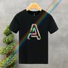 Luxury Brand High Quality 100% Cotton Letter APrinting Couple Tees Summer Harajuku For Men/Women Short Sleeve T-shirt Asian Size