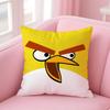 Анимация A-A-Angry Birds Мультяшная Наволочка Противопылевой Клещ Наволочка На Молнии Невидимка Шелковистый Короткий Плюш Чехол для Подушки Дивана