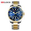 Business Men's Watch Fashion Trend Stainless Steel Green Ghost Diver Series Blue Gradual Gold Classic Men's Quartz Watches