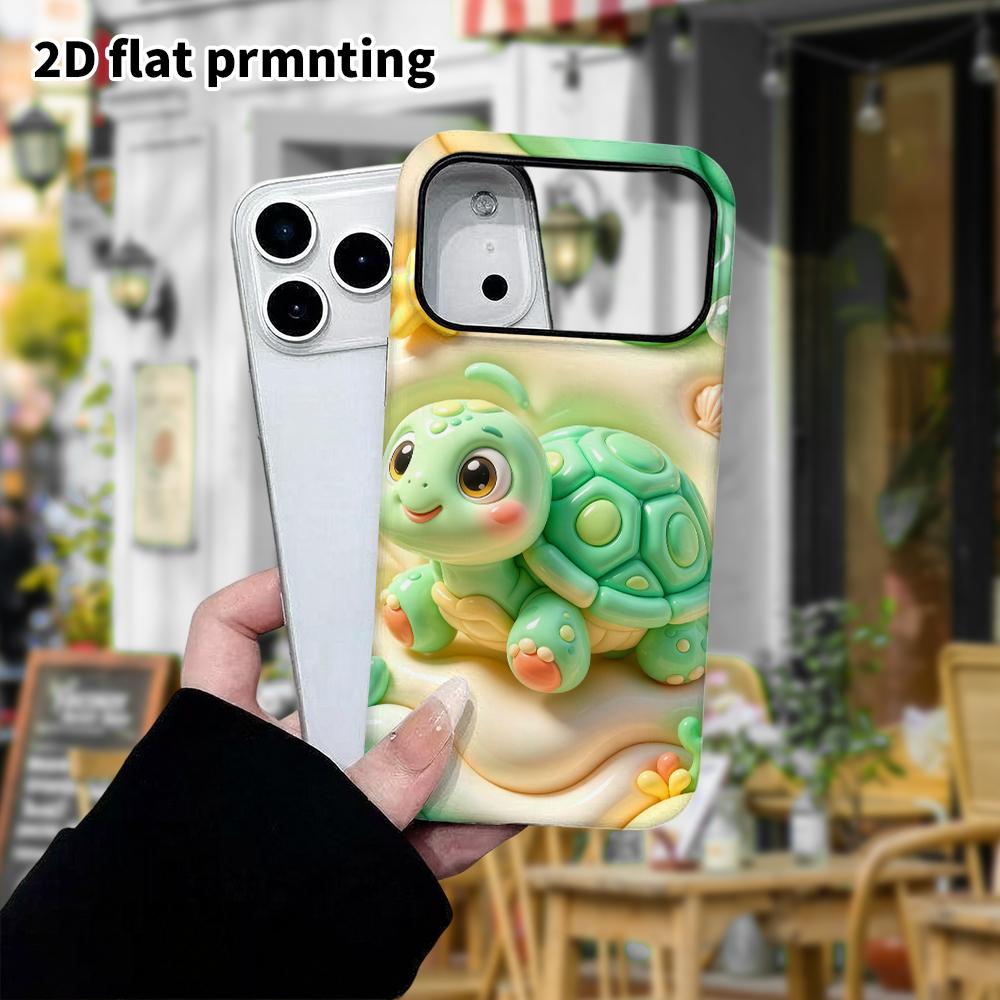 Phone case: 2D flat design suitable for iPhone 18 17 16 15 14 13 Pro protective case, underwater theme, perfect Christmas and Halloween holiday gift