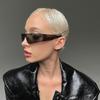 Futuristic Technology Y2k Street Po Concave Shaped Shaped Special-shaped Sunglasses Connected Lenses Sunglasses