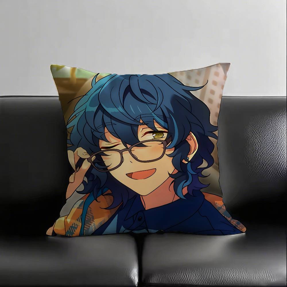 1 шт. Наволочка Tsumugi Aoba Модная квадратная наволочка Спальня Гостиная Декор в стиле Ins Отдых