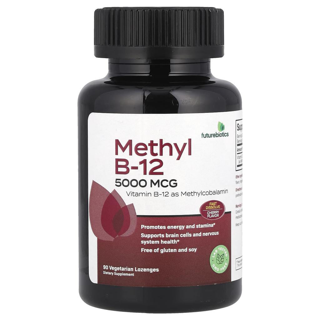Methyl B12, Cherry, 5,000Mcg, Veggie Lozenges, 90 Tablets