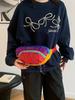 Женская нейлоновая сумка кроссбоди в стиле колор-блок, пэчворк - Водоотталкивающая, легкая, универсальная модная поясная и нагрудная сумка для поездок на работу и занятий спортом на открытом воздухе