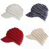 Fashionable Women's Messy Bun Beanie With Soft Stretch Knit For Winter Comfort