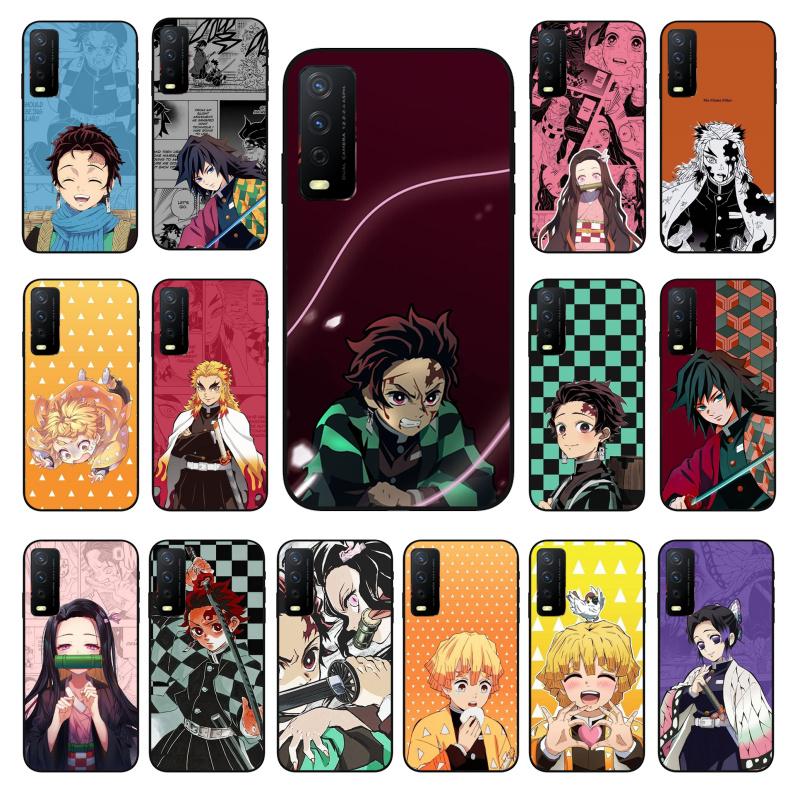 Чехол для телефона Demon Slayer Kimetsu Kamado для VIVO Y31 Y21 Y70 Y21S Y20 Y72 1907 Y12 Y11S Y53S Y33S Y55 Y76 Y51 Y15S Y01 Funda