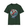Unisex Softstyle T-Shirt Mens Womens Tees Top Christmas Snowglobe Santa Snowboarding Holiday Graphic