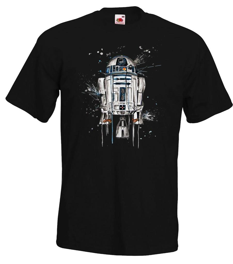 Youth Designz Men's T-Shirt R2D2 Logo Print Nerd Yoda Star Stars War Wars